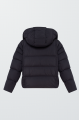 Short black down jacket