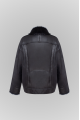 Black Tuscan sheepskin coat