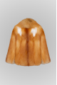 Stylish red fox fur coat