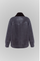 Graphite sheepskin coat in VINTAGE style