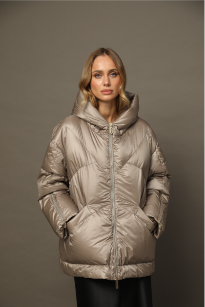 Down jacket in OVERSIZE style