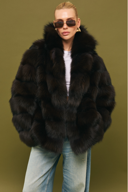Fox fur coat