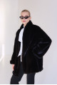 Dark chocolate Canadian mink coat