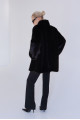 Dark chocolate Canadian mink coat