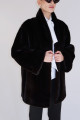 Dark chocolate Canadian mink coat