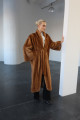 Long brown Canadian mink coat
