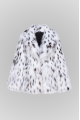 Women's white Canadian fox fur coat