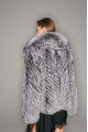 Gray fur coat made of black fox
