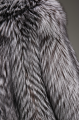 Gray fur coat made of black fox