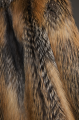 Long red fox fur coat with dark highlights