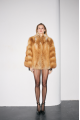Women's red fox fur coat