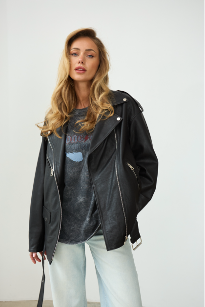 OVERSIZE leather jacket