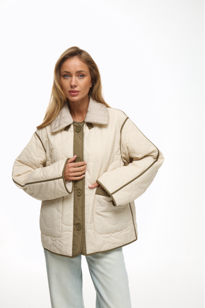 Beige demi-season jacket