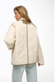 Beige demi-season puffer jacket