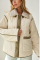 Beige demi-season puffer jacket