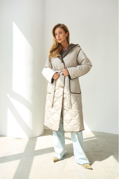 Silver beige coat