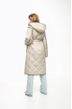 Beige demi-season down coat