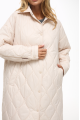 Beige demi-season down coat