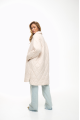 Beige demi-season down coat