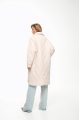 Beige demi-season down coat