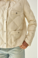 Demi-season jacket of beige color