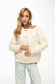 Beige demi-season down jacket