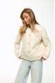 Beige demi-season down jacket