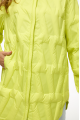 Stylish light green demi-season down jacket in OVERSIZE style