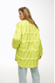 Stylish light green demi-season down jacket in OVERSIZE style