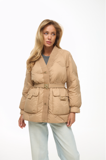 Beige puffer jacket