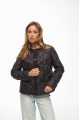 Stylish demi-season down jacket of black color