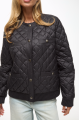 Black demi-season down jacket