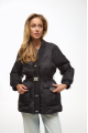 Demi-season women's black down jacket