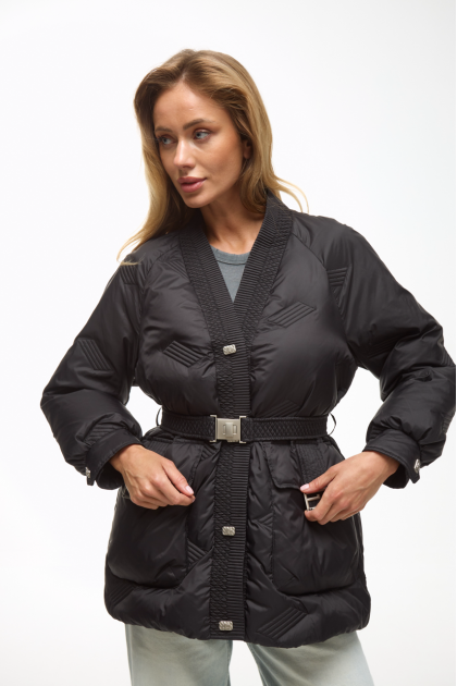 Black puffer jacket