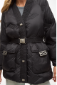 Demi-season women's black down jacket