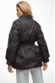 Demi-season women's black down jacket