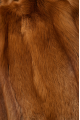 Stylish red fox fur coat