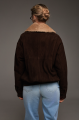 Brown genuine leather suede jacket with fur collar