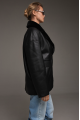 Classic double-sided black sheepskin jacket