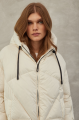 White down jacket with natural filler in OVERSIZE style