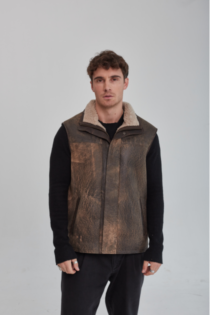 Sheepskin vest