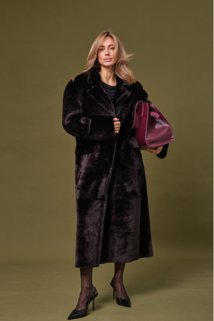 Plush sheepskin sheepskin coat