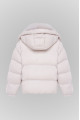 White down jacket with Kashmir goat fur