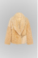 Women's beige sheepskin coat