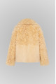Women's beige sheepskin coat