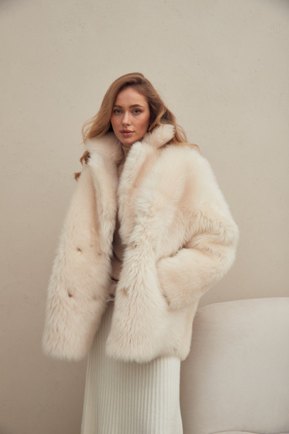 Two-sided sheepskin jacket