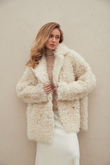 Double-sided curly sheepskin