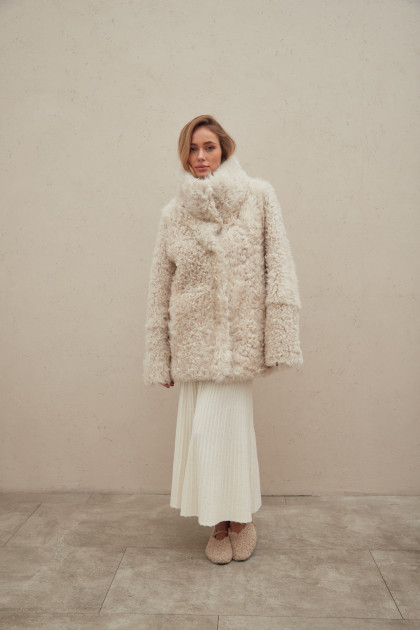 Double-sided sheepskin jacket