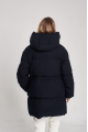 Women's ADD dark blue down jacket with natural filler