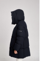 Women's ADD dark blue down jacket with natural filler